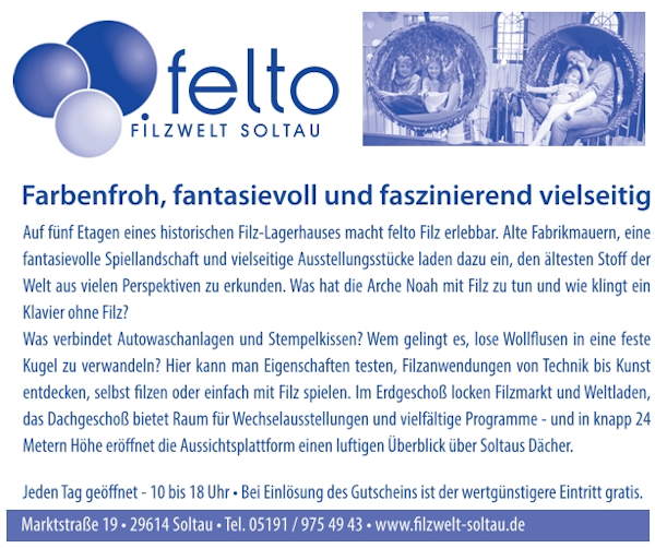 Filzwelt Soltaug Filzwelt Soltau